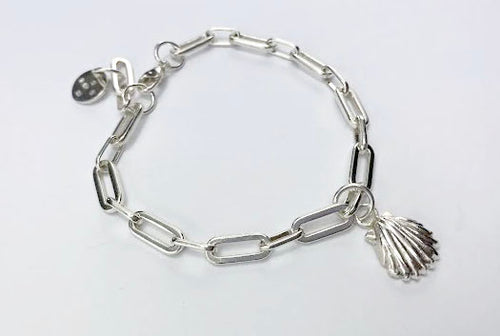 Shell Chunky Chain Bracelet