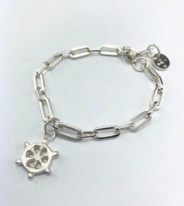 Textured Helm chunky Chain Bracelet