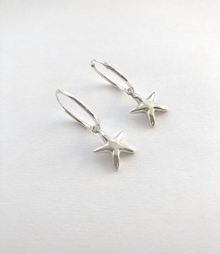 Star Hoop Earrings