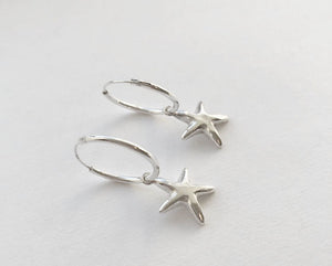 Star Hoop Earrings